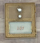 Vintage 1966 Post Office Box Brass Keyless Door And Frame With Combo