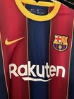 New W  Tags Mens Nike Fc Barcelona 2020-21 Home Kit Rare Jersey Medium M Messi