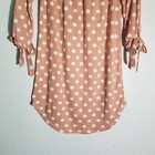 Absolutely Love It Womens Blouse Top dress Shirt Long Sleeve Sz M  Polka Dot 