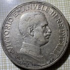 1916 Italy Vittorio Emanuel Iii 2 Lire Silver Coin Vf
