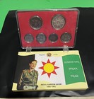 1959 Iraq 1st Republic Coin Lot Of 6  Coins In Case   Cover Abudul Kareem Qassim