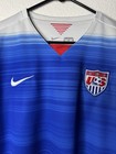 United States Usa Soccer Jersey Nike Dri-fit Authentic 2015 Usmnt Men   s Size Xl