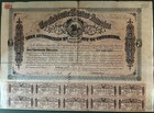 Original Confederate States  1000 Civil War Loan Bond 1861-1864 W  Coupons