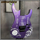 Custom Finish Metallic Purple Ouija Electric Guitar  Black Hardware  Fr Bridge