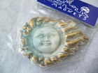 Greece Souvenir Sun Face Gold Color Rays Magnet   New   Plaster 