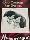 Set Of 2 Rare 1940s Joan Crawford Pressbooks  Humoresque   Possessed 1946 47