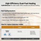 6 Gal Gas   Electric Rv Camper Water Heater 1440 W 12 000 Btu W  Door controller