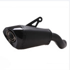 Motorcycle Exhaust Black Half System Pipe Carbon Tips Muffler For Kawasaki Z900