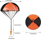 5 Pack Parachute Toy  Tangle Free Throwing Toy Parachute  Top Mixed Colorful 