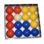 Billiard Balls Pool Table Ball Set 2-1 4 Inch Red Yellow Blue