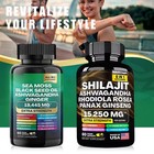 New Sea Moss  Black Seed Oil  Ashwagandha  Turmeric  Ginger  16 In 1  60 Capsule