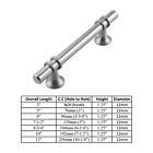 Brushed Nickel Modern Cabinet Handles Bar Pulls Kitchen Hardware Stainless Steel