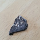 Fossilized Stone 2  Slice Polished Rock Specimen Display Decor Brown Black