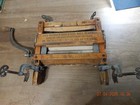 Antique Hand Crank Machine Washing Wringer Trojan -wood   Steel 380e Ringer