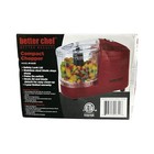 Better Chef Im-842r Mini Food Chopper 1 5 Cup Red Electric Processor Brand New
