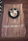 Vintage Bmw Dealer Promotional Banner   - Roundel  Makes Driving A Joy           