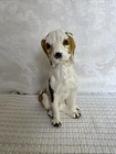 Vintage Beagle Dog Ceramic Hunting Figurine Statue 7 25    Tall X 5    Sitting