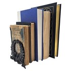 Neoclassical Laurel Garland Bronze Bookends 9 5  Empire Style Pair