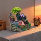 Tabletop Water Fountain Rockery Waterfall Resin  Fountain Ornament Decoration