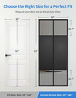 Magnetic Screen Door With Privacy Protection  Pet Mesh Screen Fit For Door Size 