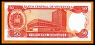 Venezuela Unc Note 50 Bolivares Bs 1995 P-65  Banknote  Paper Money  Currency