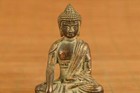 Chinese Old Bronze Hand Carved Buddha Sakyamuni Statue Figure