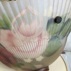 Quoizel Pendant Light Stunning Pink Roses Reverse Paint Series  Flush Mount