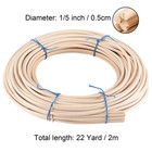 22 Yard 1 5 Inch Reed Spline Natural Pliable Cane Webbing Wicker Repair Kit