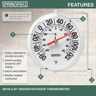 Big Thermometer With Mounting Bracket Large Numbers Inoutdoor Pool Patio