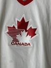 Vintage Team Canada Ccm Maska Hockey Jersey Men s Xxl White Embroidered