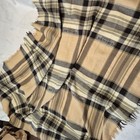 Vtg Air France First Class Wool Blanket Butterscotch Plaid From The Concorde 48 