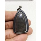 Phra Lp Tuad Herbs Old Silver Case Pendant Wat Changhai 2497 Thai Buddha Amulet