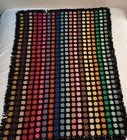 Vintage Handmade Granny Square Afghan Wool Crochet Throw Blanket 75  X 55 