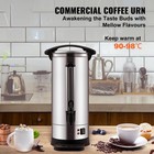 Commercial Coffee Urn 110 Cup Stainless Steel Coffee Dispenser Fast Brew