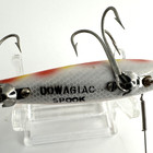 Vintage Heddon Dowagiac Spook Fishing Lure Super Rare Yellow Eyes Strawberry Htf