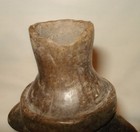 Vntg Pre-columbian Peruvian Style Earthenware Stone Figural Vessel Jug Figurine