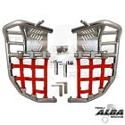 Raptor 700 660  Nerf Bar Nets  Fits Alba Tusk  With Heel Guards    Red J