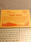 L-141 Champ Decals Ho Scale Chelsea Bronze Gold 1 8  Water Slide Decals Nos Vtg