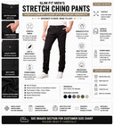 Men s Stretch Cotton Chino Pocket Casual Pants   Size 30-42   Nwt Free Shipping