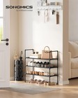 3 Tier Shoe Rack Organizer Slim Storage Shelf Metal Space Saving Closet