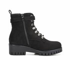 New Centropoint Women Wedge Ankle Boots Side Zipper Lace-up Combat Boot Sz 10