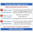 30 Professional Disc Repair Service Video Game Dvd Blu Ray Movie Scratch Removal
