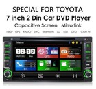 Car Radio Stereo Cd Dvd Player Bluetooth For Toyota Backup Camera gps Double Din