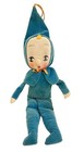 Vintage Plush Pixie 15  Doll  Gnome Elf Japan Painted Face Velvet Stockinette