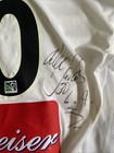 Mls La Galaxy  30 Alexi Lalas Autographed Game Worn Home Jersey