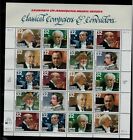 1997 Complete Classic Composers Sheet-scott  3158-3165- Mnh- Cheap- Below Face