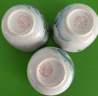 Vintage Mid 20th Century F s  Louie Chinese Tea Cups Set Of 3