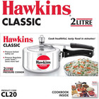 Hawkins 2 Litre Classic Pressure Cooker  Best Inner Lid Cooker  Small Cooker  Si