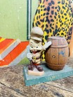 Vintage C  1940 Elmer Fudd Cast Iron Bank Looney Tunes Cartoon Hunter Penny Coin