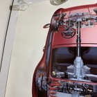 Rare  Porsche 911 Turbo Cutaway  Poster  1995 996t  Official Showroom Vg Cond 